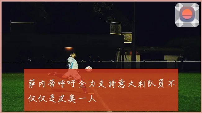 萨内蒂呼吁全力支持意大利队员不仅仅是皮奥一人